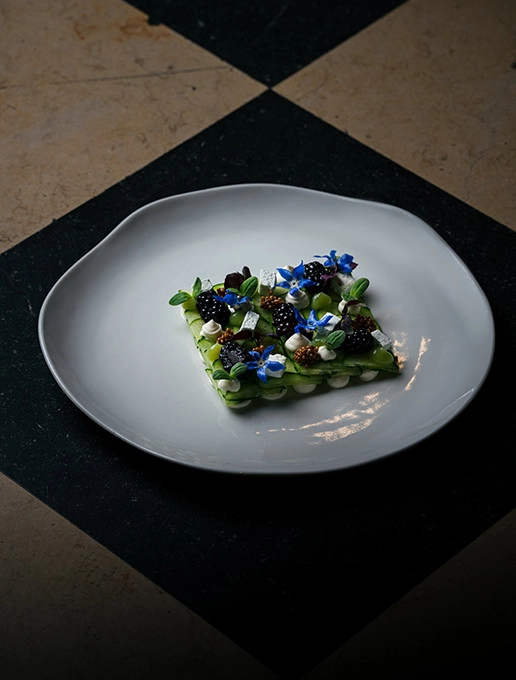 Plato elaborado para degustar en el restaurante Dans le Noir ?
